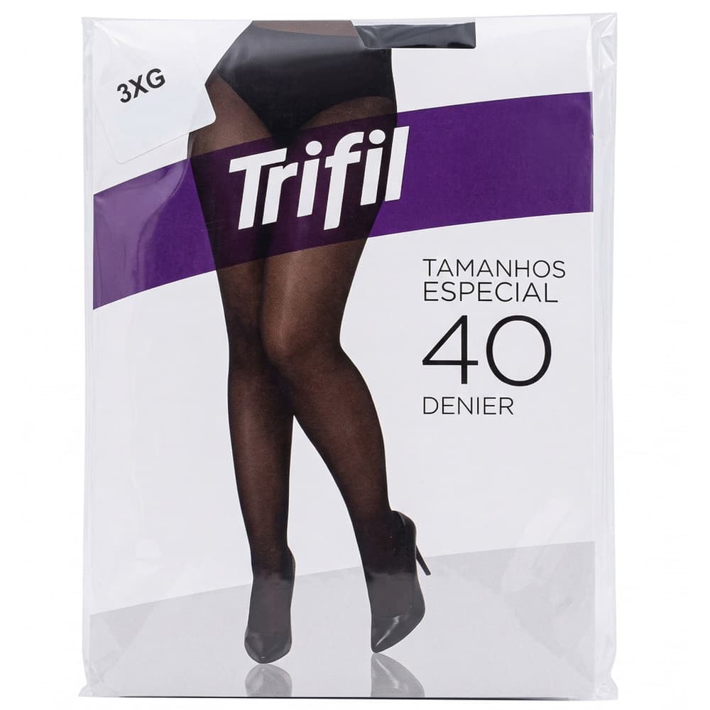 Meia calça feminina trifil fio 40 plus size denier 6101