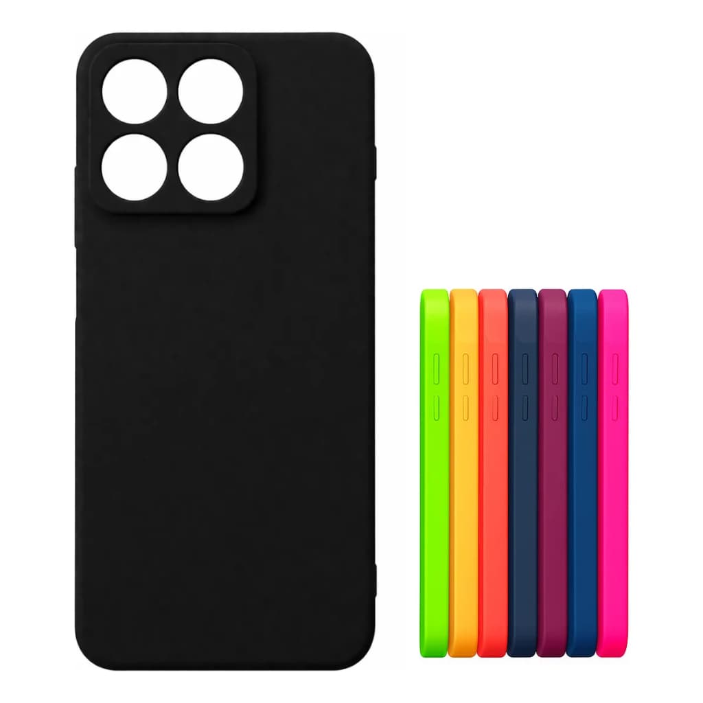 Kit 2X1 Motorola Moto Signature 5G - Capa Silicone Colorida Veludo 3D + Película Ceramica 9D *