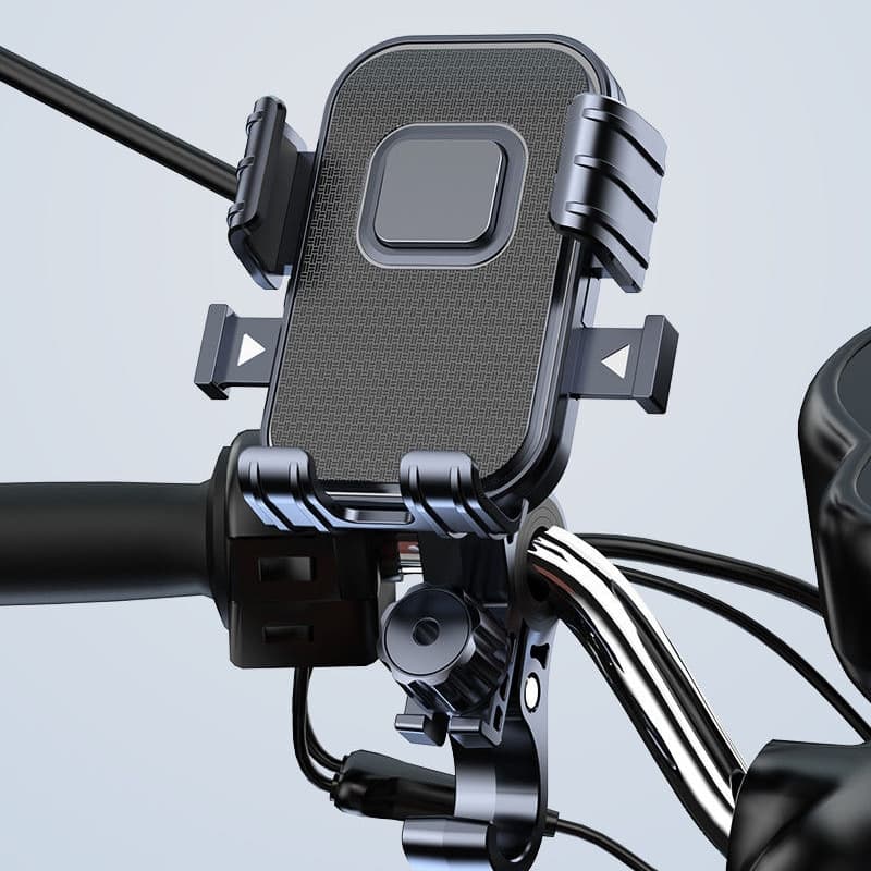 Suporte para Celular 360° Ajustável com Proteção Anti-choque para Motocicleta e Bicicleta