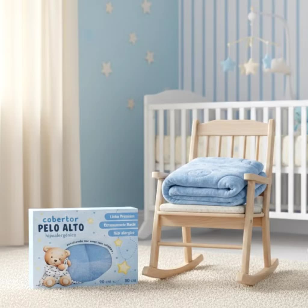 Cobertor Infantil Plush Urso 1,00m X 75cm Macio Antialérgico
