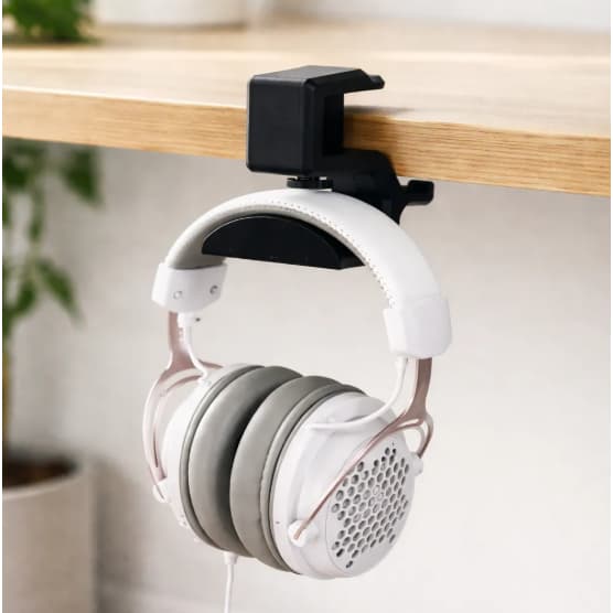 Suporte para Headset com Abraçadeira de Mesa