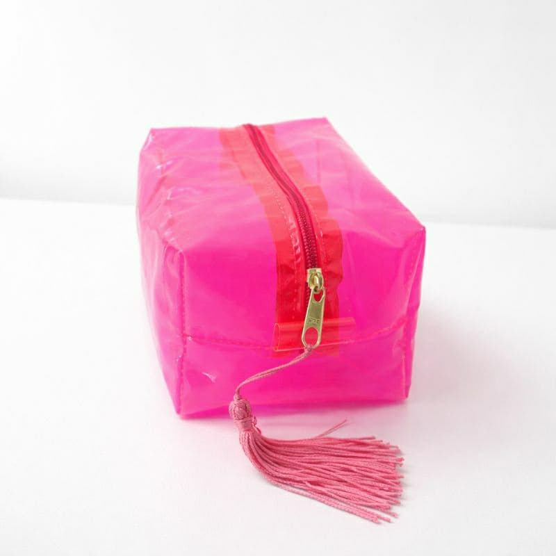 kit 5 Necessaires Box G com tassel . Necessaire maquiagem, lembrancinha dia das  mães, festa neon