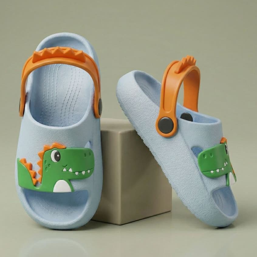 Chinelo Nuvem menino Dinossauro Leve e Antiderrapante Confortável, Super Macio,