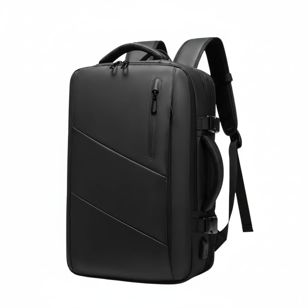 Mochila de Viagem Expansível Notebook 22L-38L Porta USB Trabalho Escola Faculdade