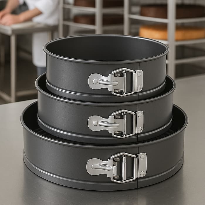 Kit 3 Formas de Bolo com Fundo Removível Antiaderente para Assadeira Para Bolos e Tortas Não Gruda