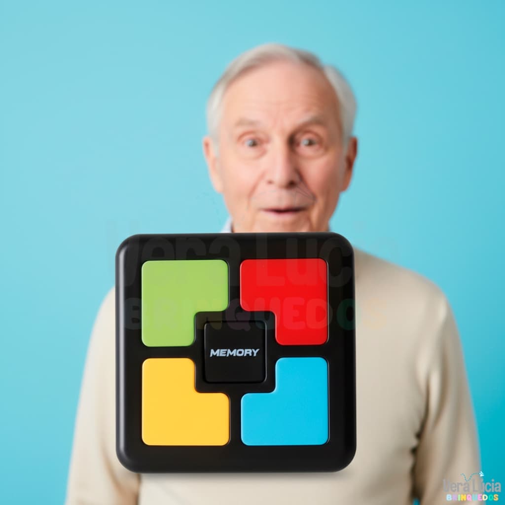 Jogo de Memória Eletrônico Para Idosos Crianças Brinquedo Cognitivo Concentração Raciocínio Lógico