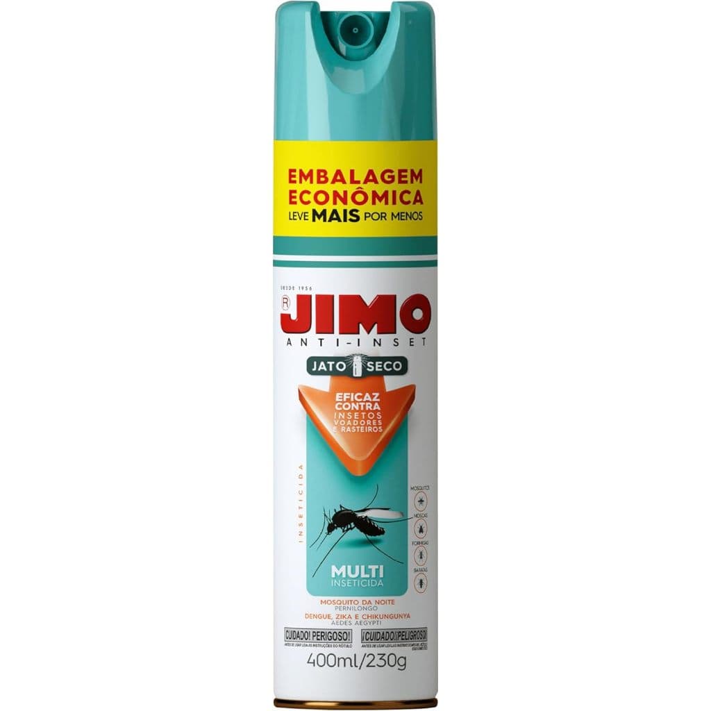 Jimo Anti Inset Jato Seco Eficaz Contra Mosquito Moscas Baratas e Formigas Insetos Voadores e Rasteiros Moléculas de Últ