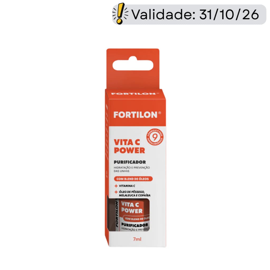 Óleo Vita C Power - Fortilon | Nutrição e Fortalecimento para Unhas e Cutículas