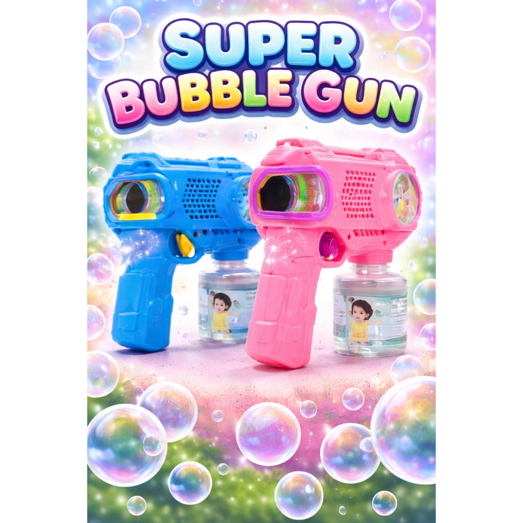 Lança Bolhas de Sabão com Luz Brinquedo Infantil
