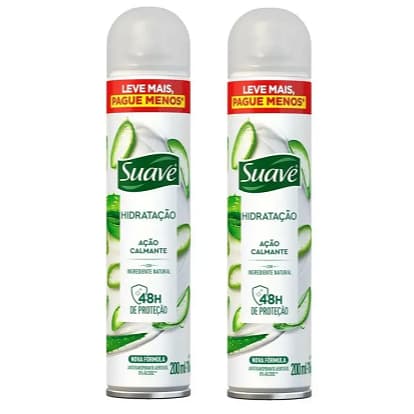Box c/ 2 Desodorantes Suave Aerosol Hidratação 200ml