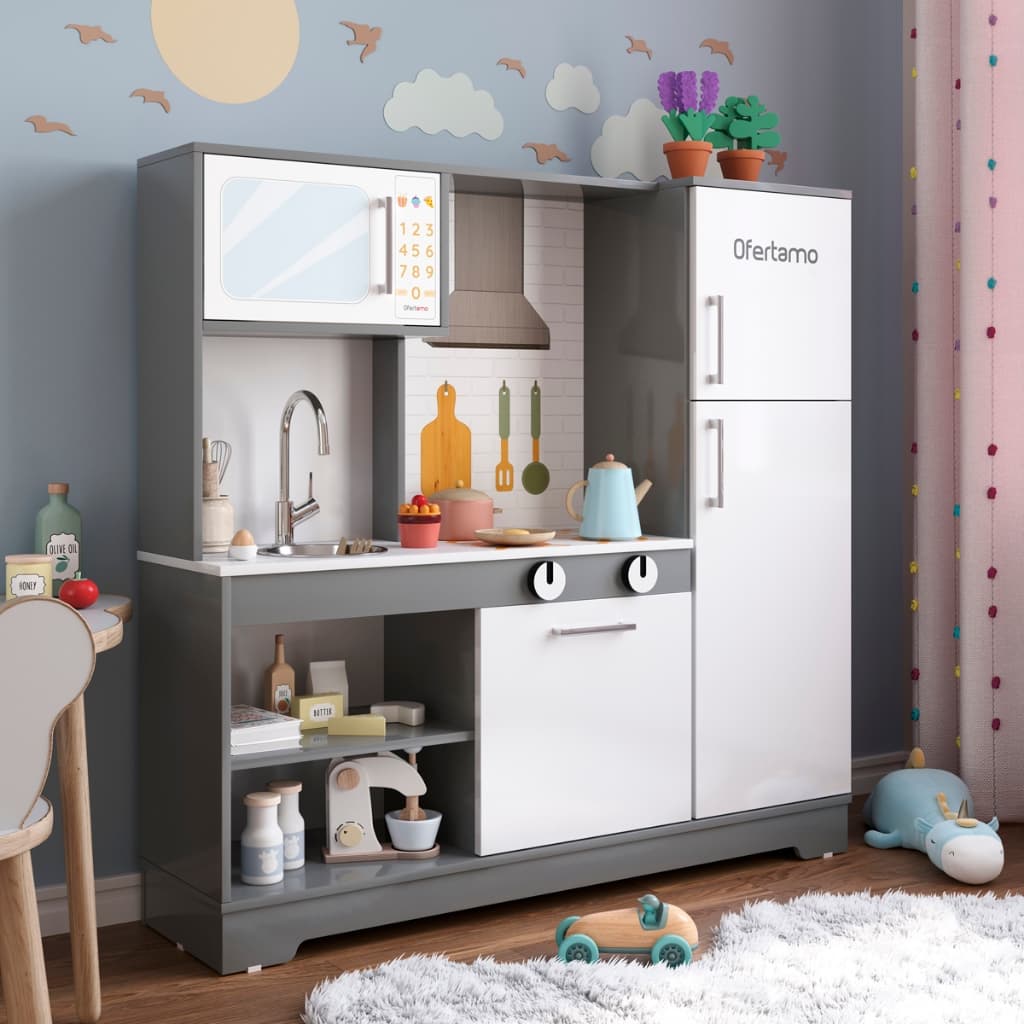 KIT COZINHA INFANTIL COMPLETO COM GELADEIRA ELO - OFERTAMO MÓVEIS