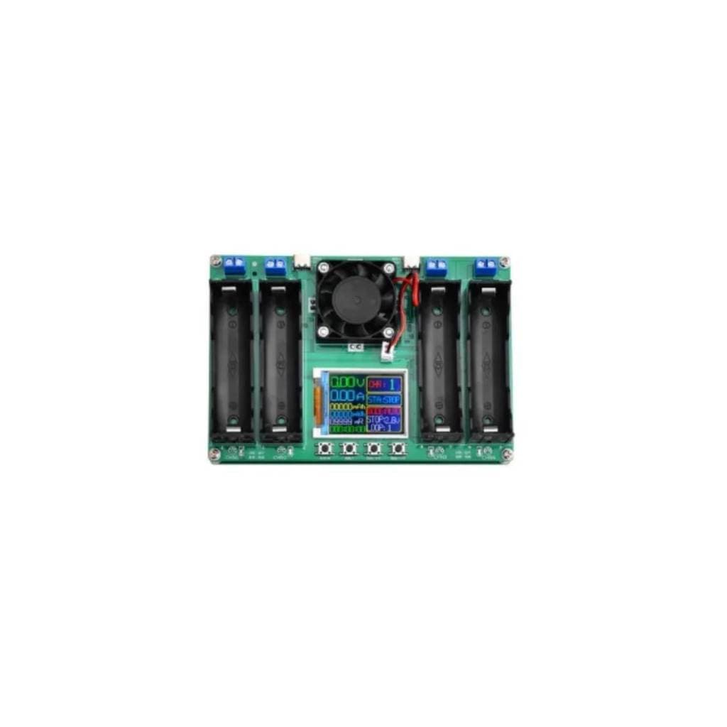 Testador De Bateria 18650 Multicanal Capacidade Lcd 4 Slots