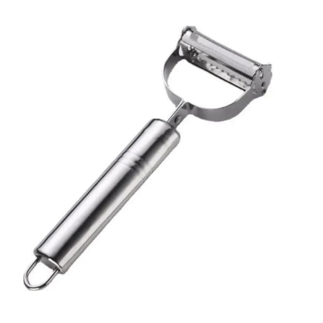 Descascador INOX Legumes Frutas Dupla Lâmina Móvel 2 Em 1/Descascador De Legumes Verduras Frutas