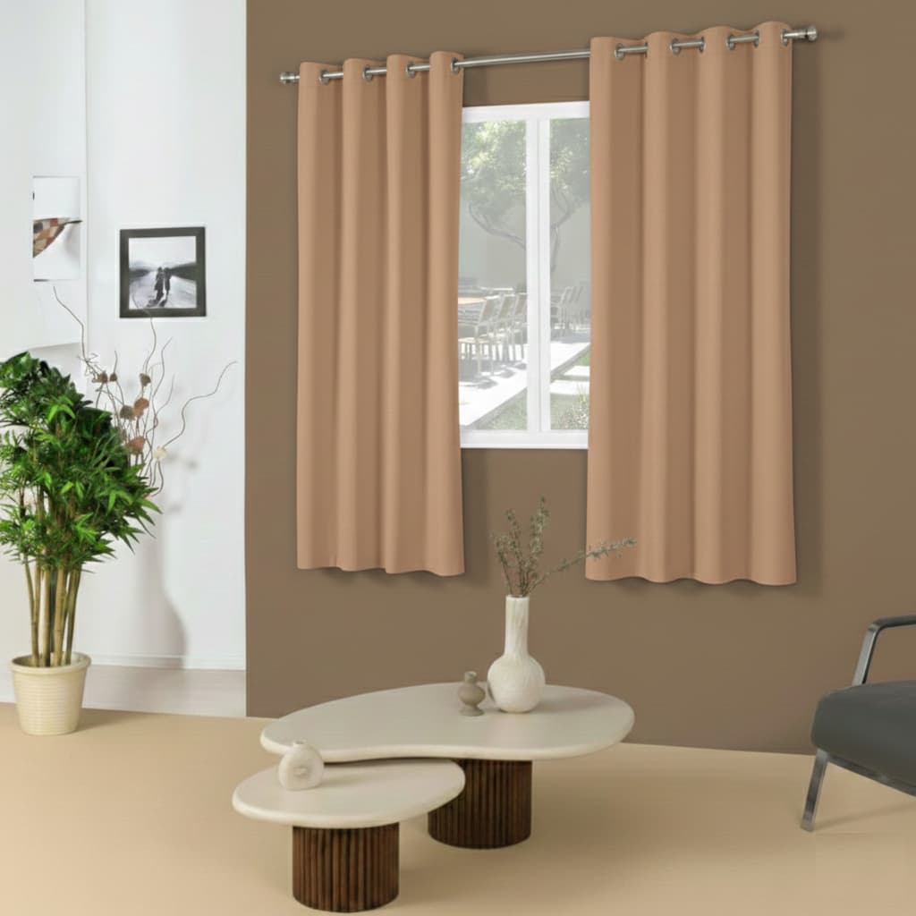Cortina Blackout Premium 2,00m x 1,40m Corta Luz Elegante para Sala e Quarto