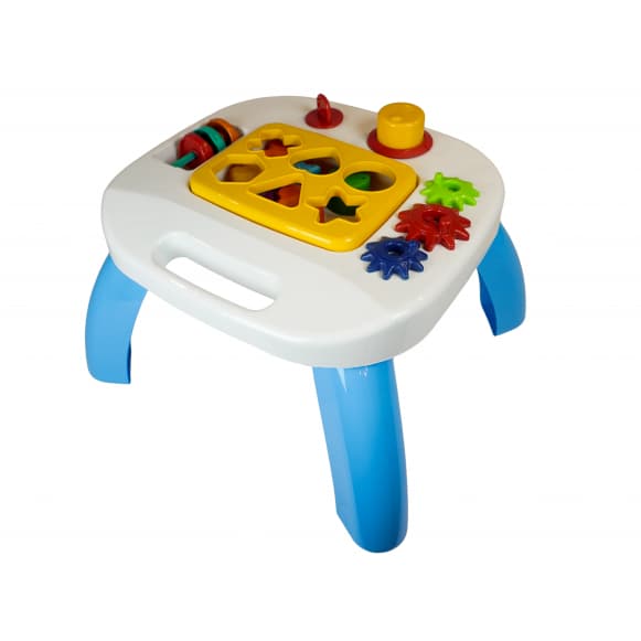 Mesa Didática Mesinha Infantil Forminhas de Encaixe | Brinquedo Educativo | +12 Meses | QUEEN SHOP