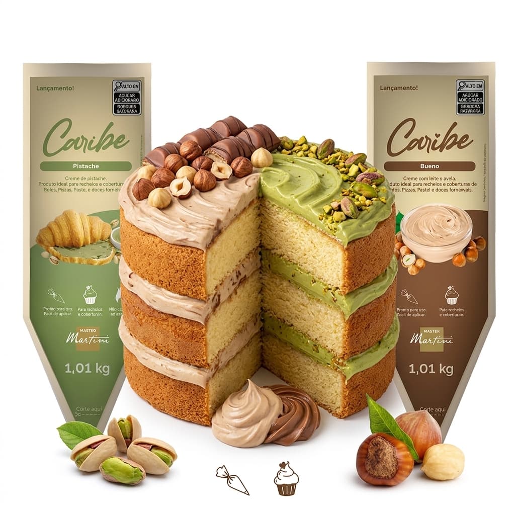Kit Recheios Master Martini: Bueno ,  Pistache e Gran pistachio 1,01kg