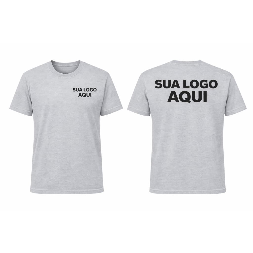 5 camisetas 100% algodão personalizadas com  a logomarca da sua empresa