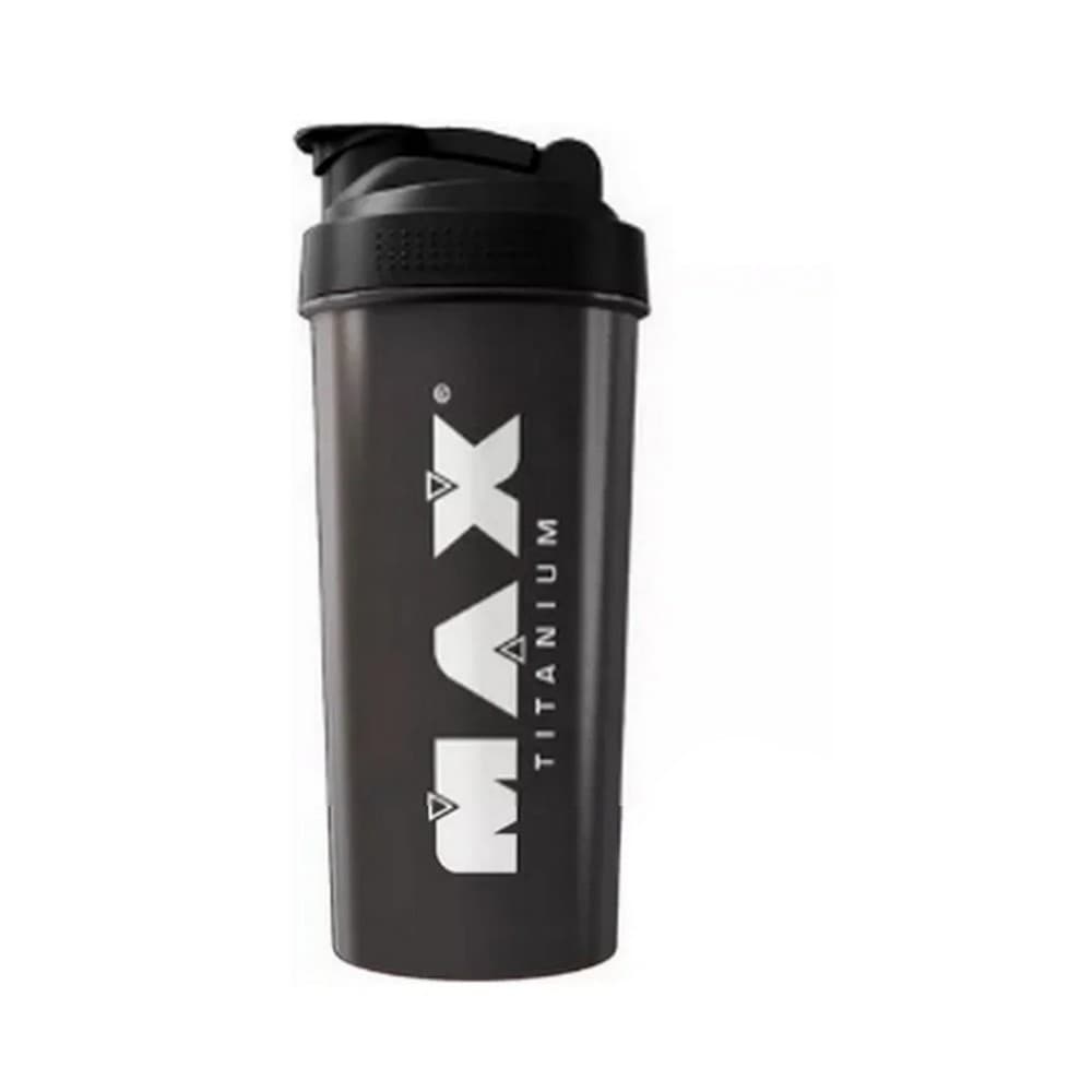 Coqueteleira 600ml max titanium academia whey protein