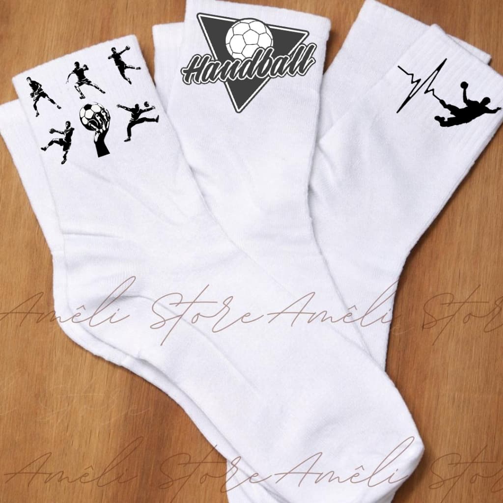 Meia Branca Cano Alto Confortável Linda Estampa Masculina Homem Handball Cano Alto de Algodão Premium Envio Rápido