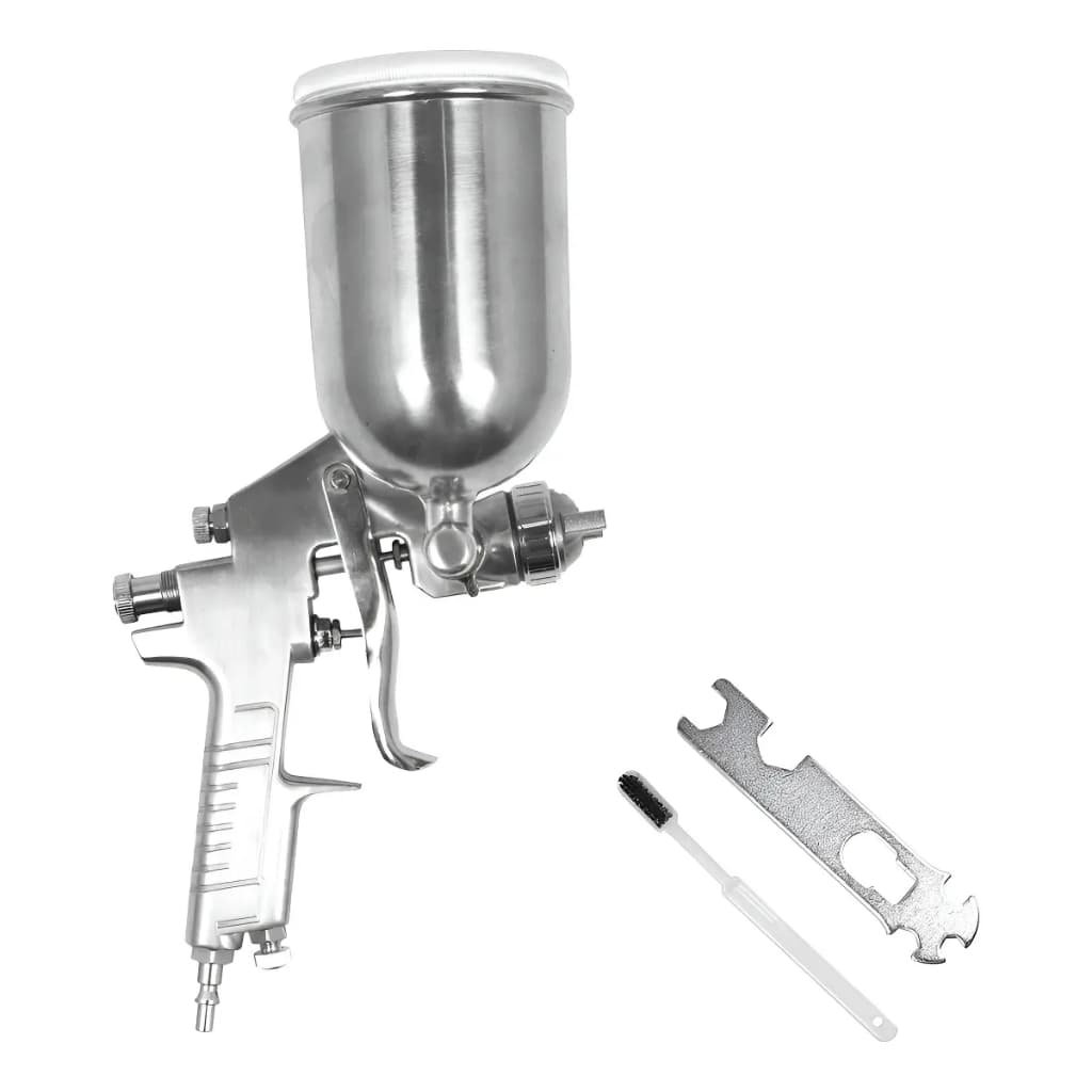 Pistola De Gravidade Lotus 350ml Bico 1.5mm Pintura Metal Prata