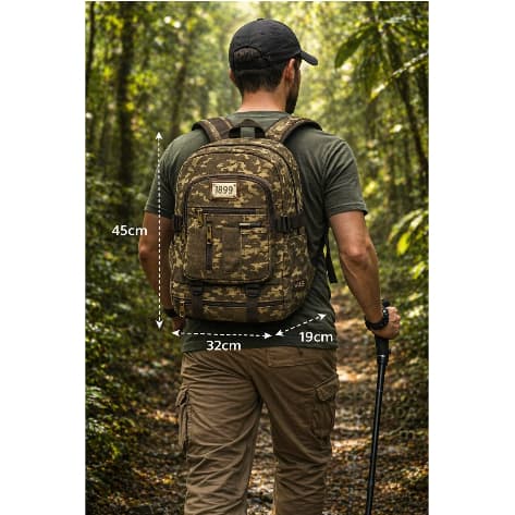 Mochila 35L Camping and Adventure – C-38 resistente, confortável e espaçosa