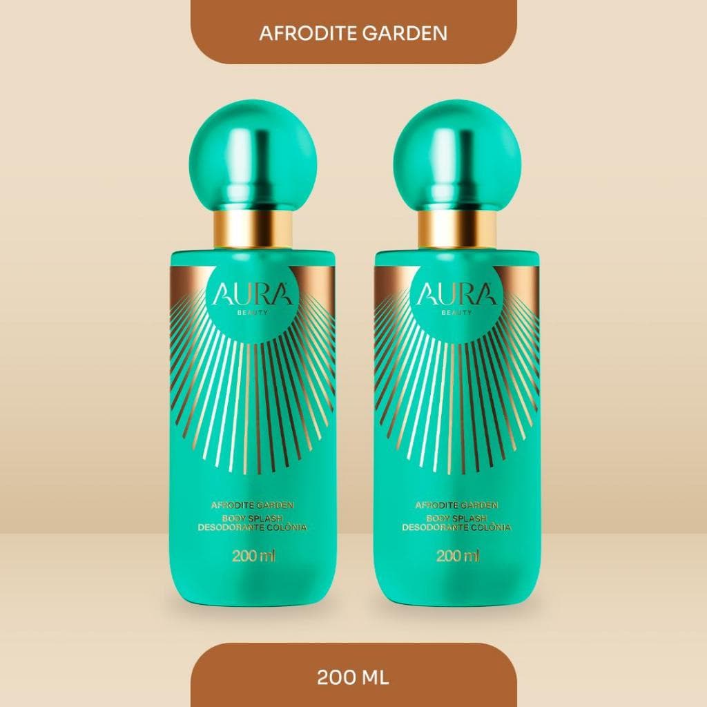 Dupla de Body Splash Afrodite Garden 200ml