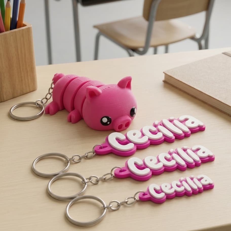 Kit Identificação Escolar Porquinho Personalizado