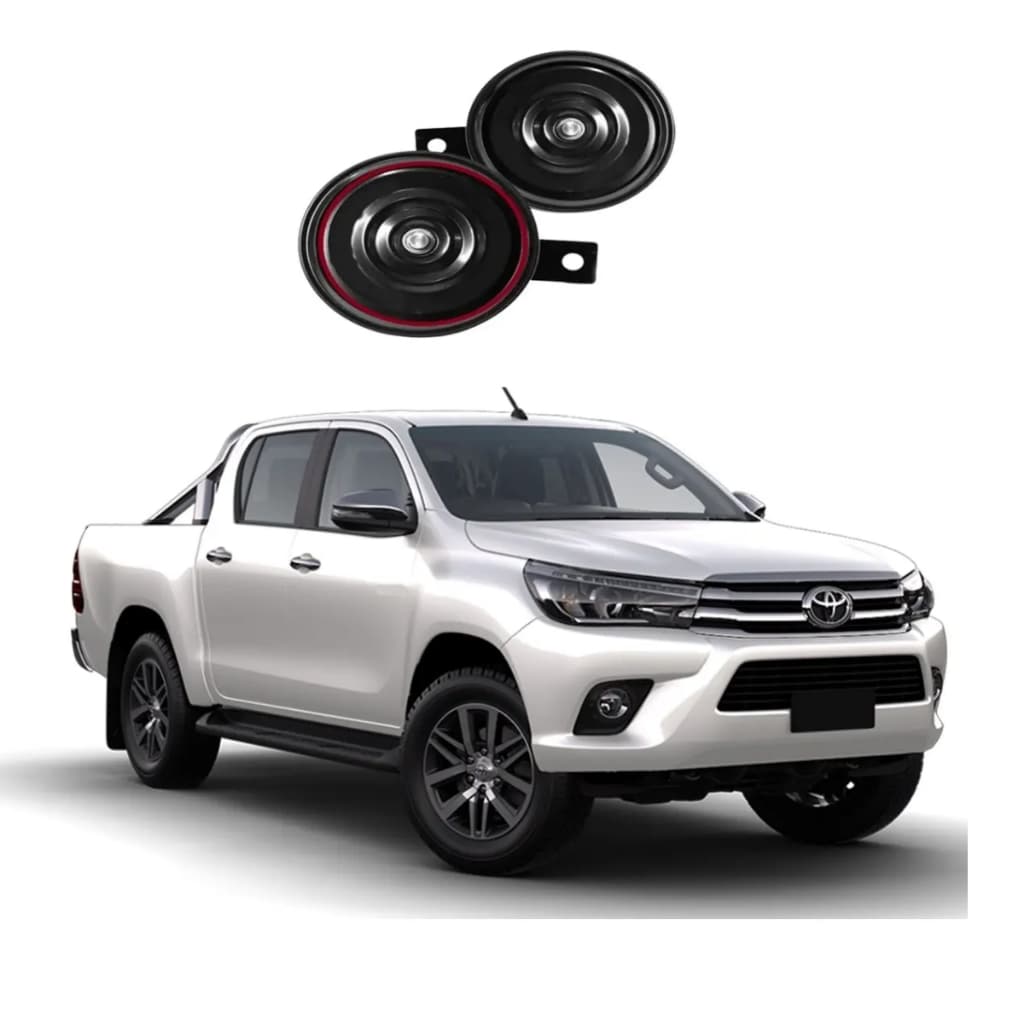 Par De Buzina Toyota Hilux 72mm Conector Original Vt219