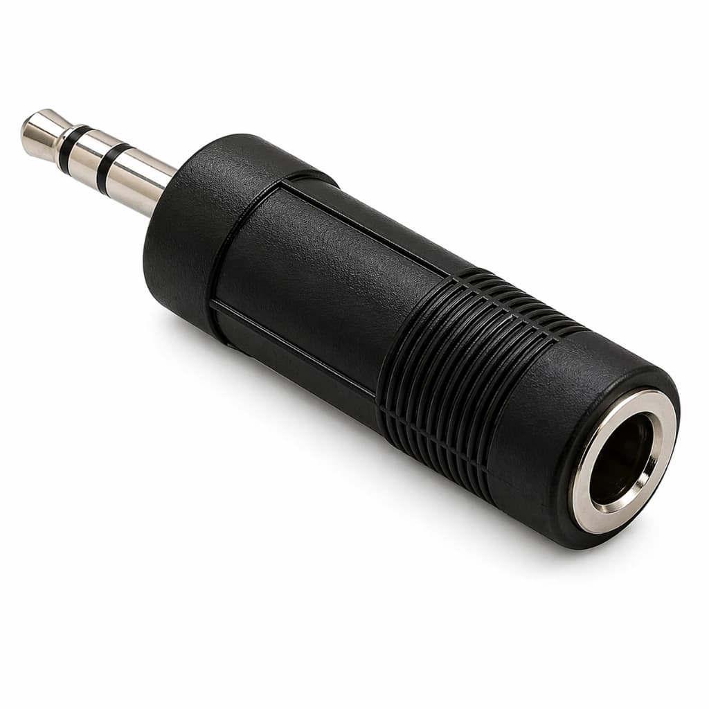 Adaptador P2 Para P10 Auxiliar Áudio Stereo 3.5mm Para 6.35mm Macho Fêmea