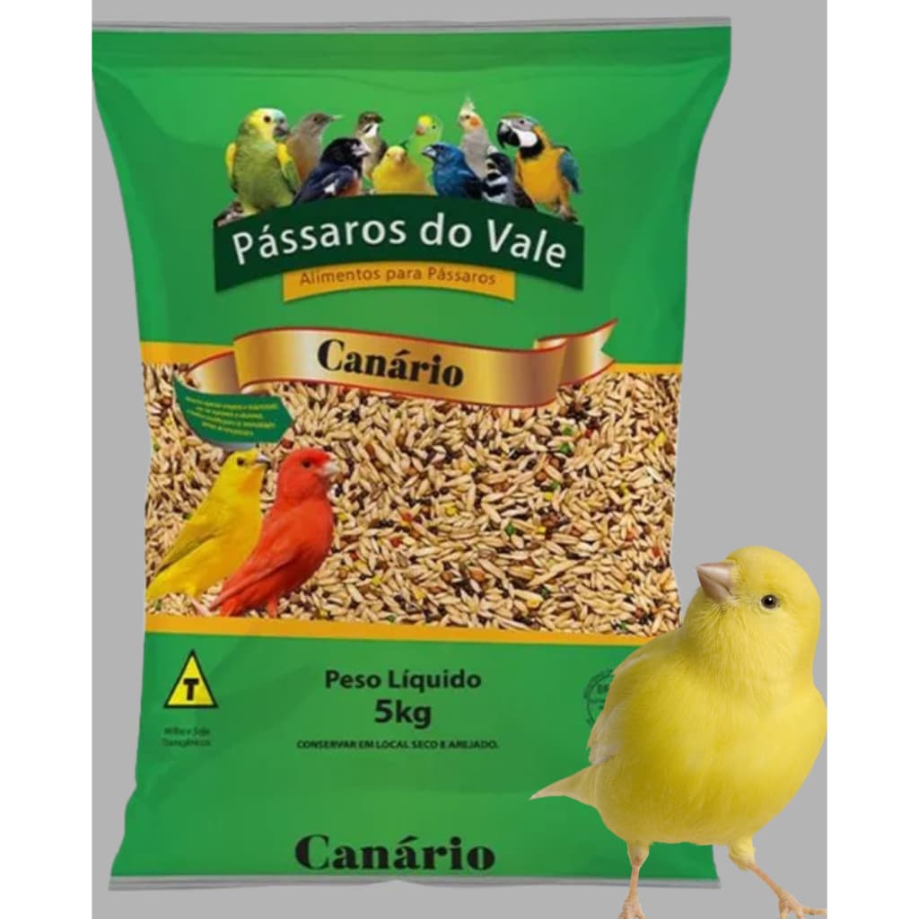 RAÇÃO DE CANÁRIO DO REINO - PASSAROS DO VALE - 5KG, 10KG, 15KG E 20KG