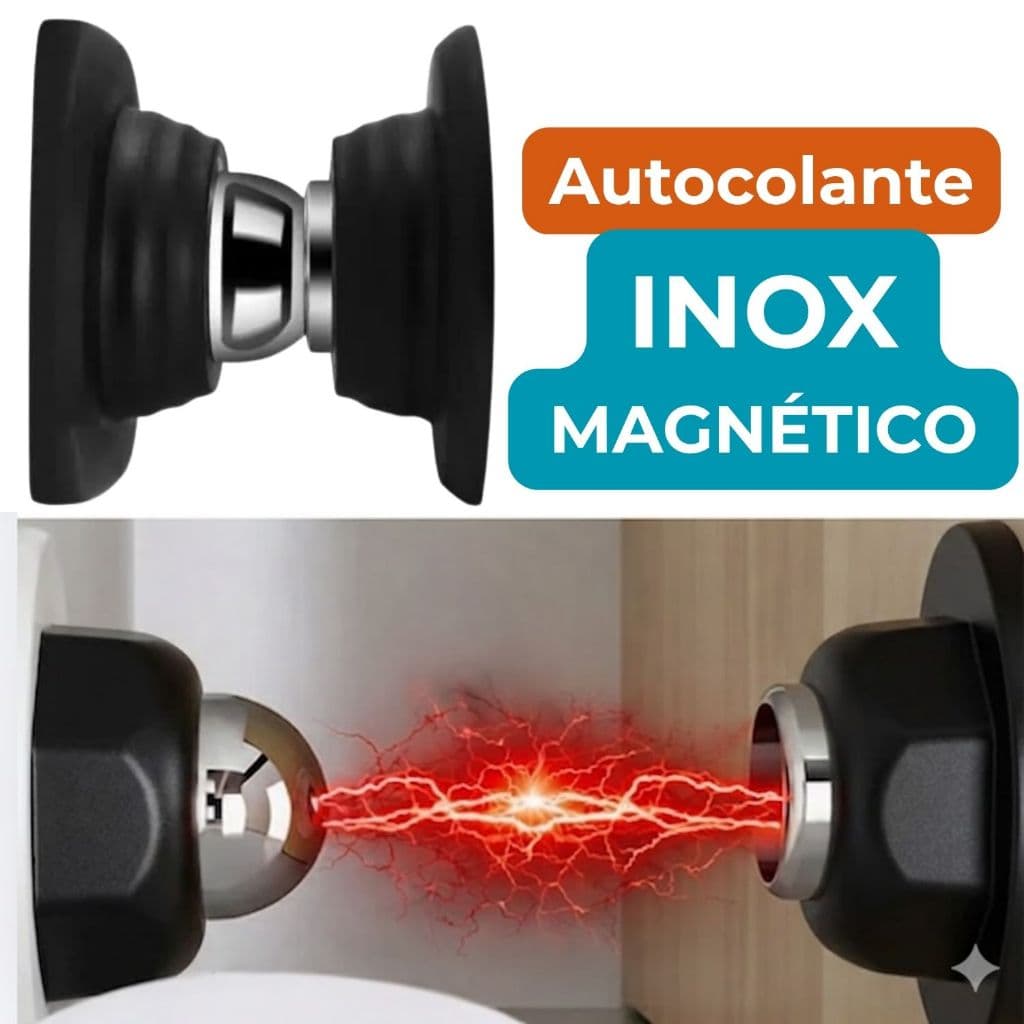 Trava Prendedor De Portas Magnético Fixador Porta Adesivo Inox Imã Batedor Fixador Prendedor Porta Adesivo