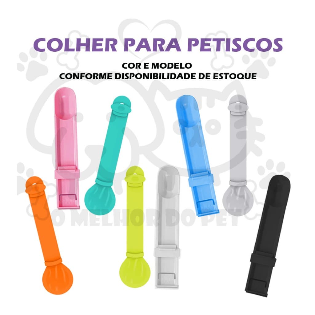 Colher De Alimentação Pet Espremedora de Petiscos Cães e Gatos truly Churu Sheba