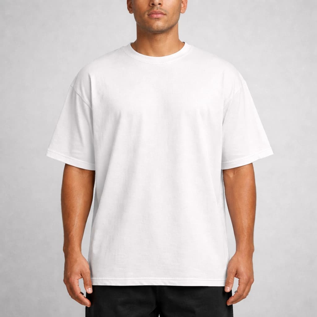 Camiseta Oversized Masculina Streetwear Básica Larga Confortável Manga Ampla Premium