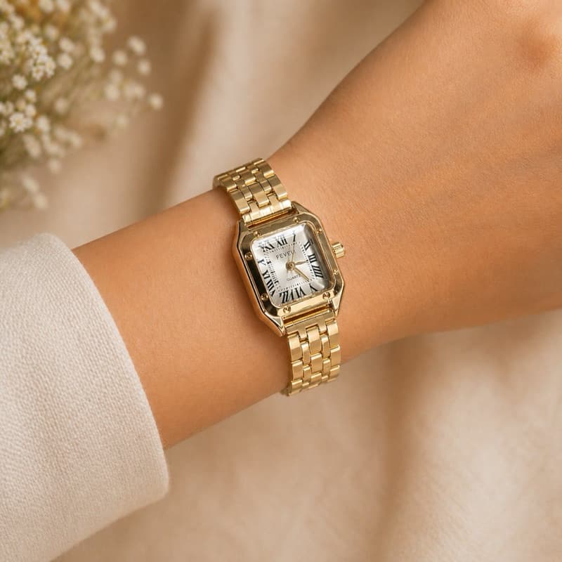 Relógio Feminino Mini Retrô Elegância Barato