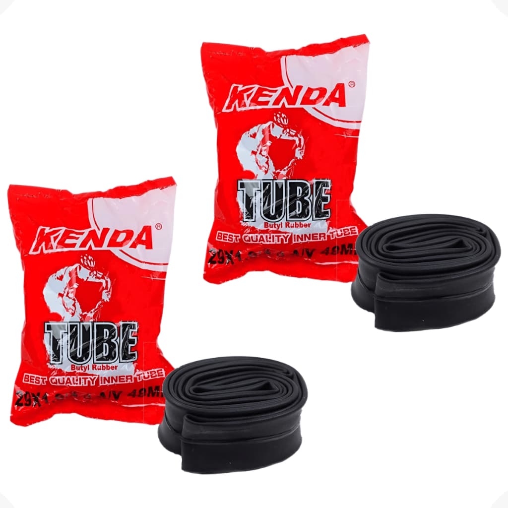 Kit 2 Câmara Ar Aro 29 29x1.9 29x2.3 MTB Kenda Válvula Americana Schrader 48mm Bico Grosso Butyl Mountain Bike MTB Cross