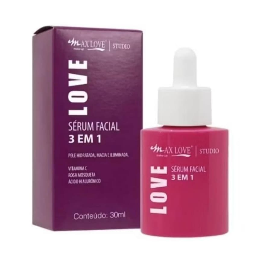 Sérum Facial 3 em 1 Max Love 30ml - Ação Antioxidante e Hidratante