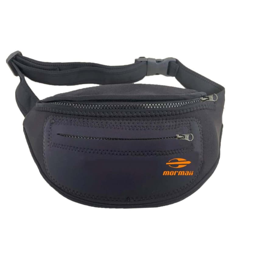 pochete neoprene mormaii 2 zipers motoboy