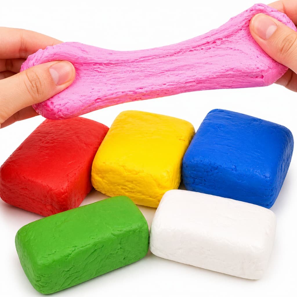 Kit 6/12/18 Massinha Pula Pula Divertidas + Ferramentas para Modelar 180g Artesanato Infantil E.V.A Brinquedo