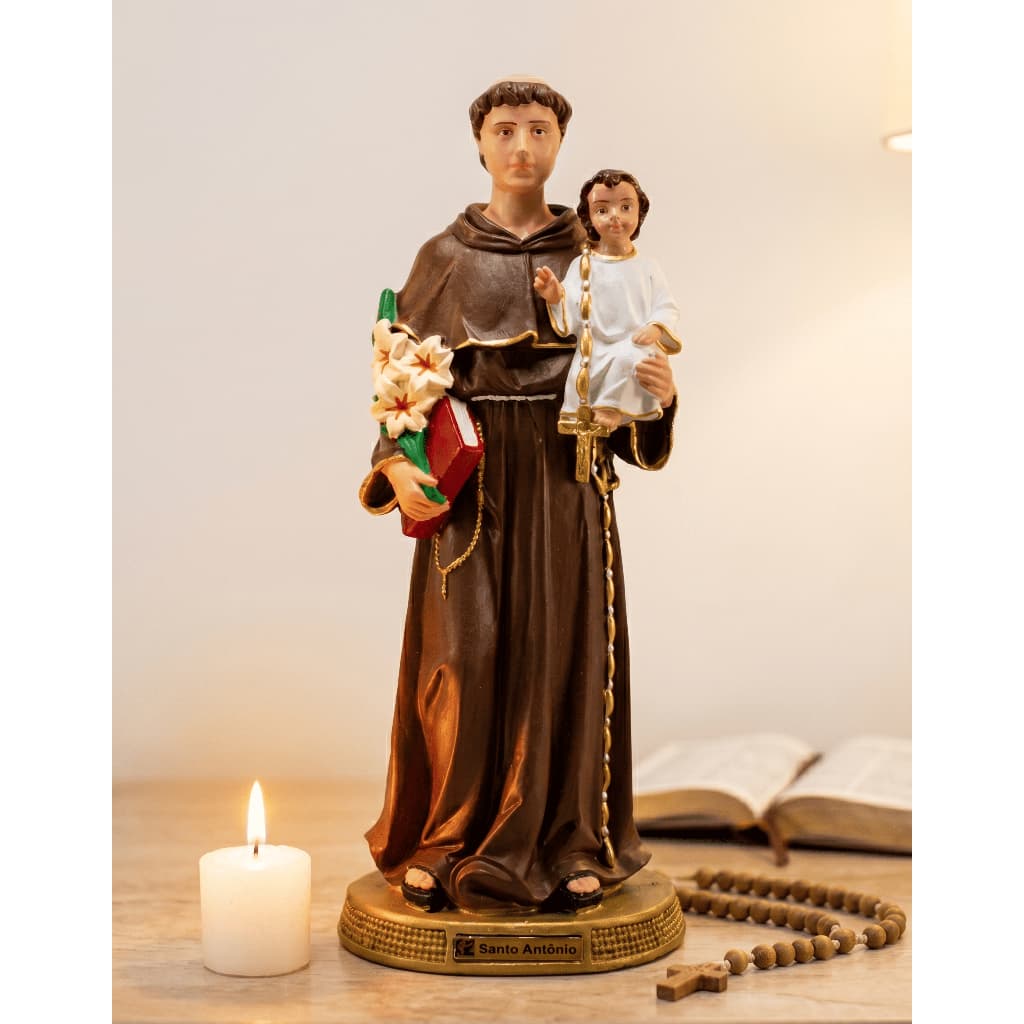 Imagem De Santo Antonio Santo Casamenteiro Inquebrável 42cm