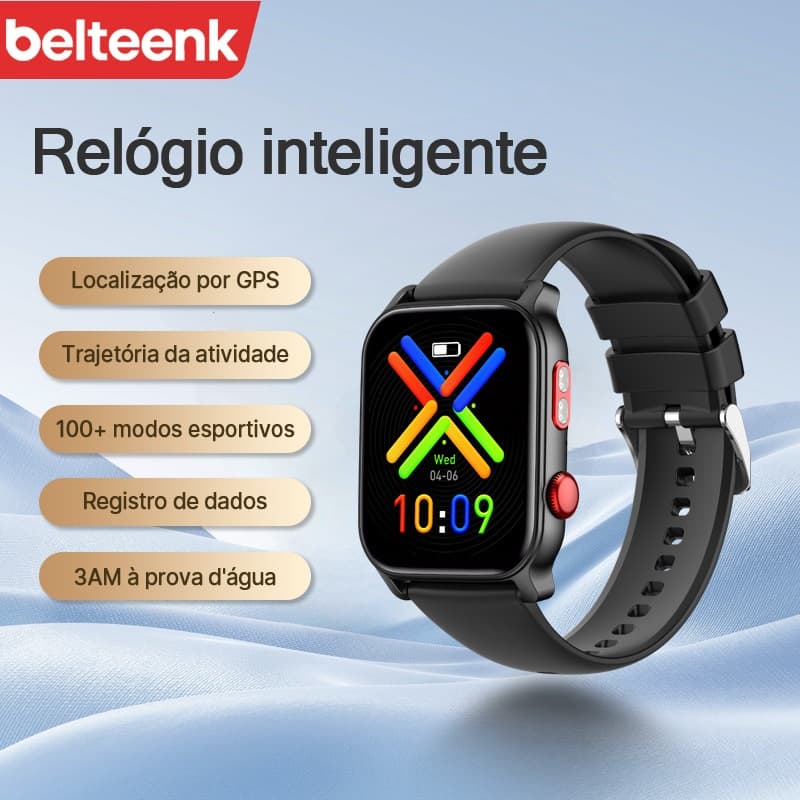 Belteenk Series 10 smartwatch 1.83 polegadas Movimento | mensagem push | Chamadas de voz bluetooth | à prova d'água