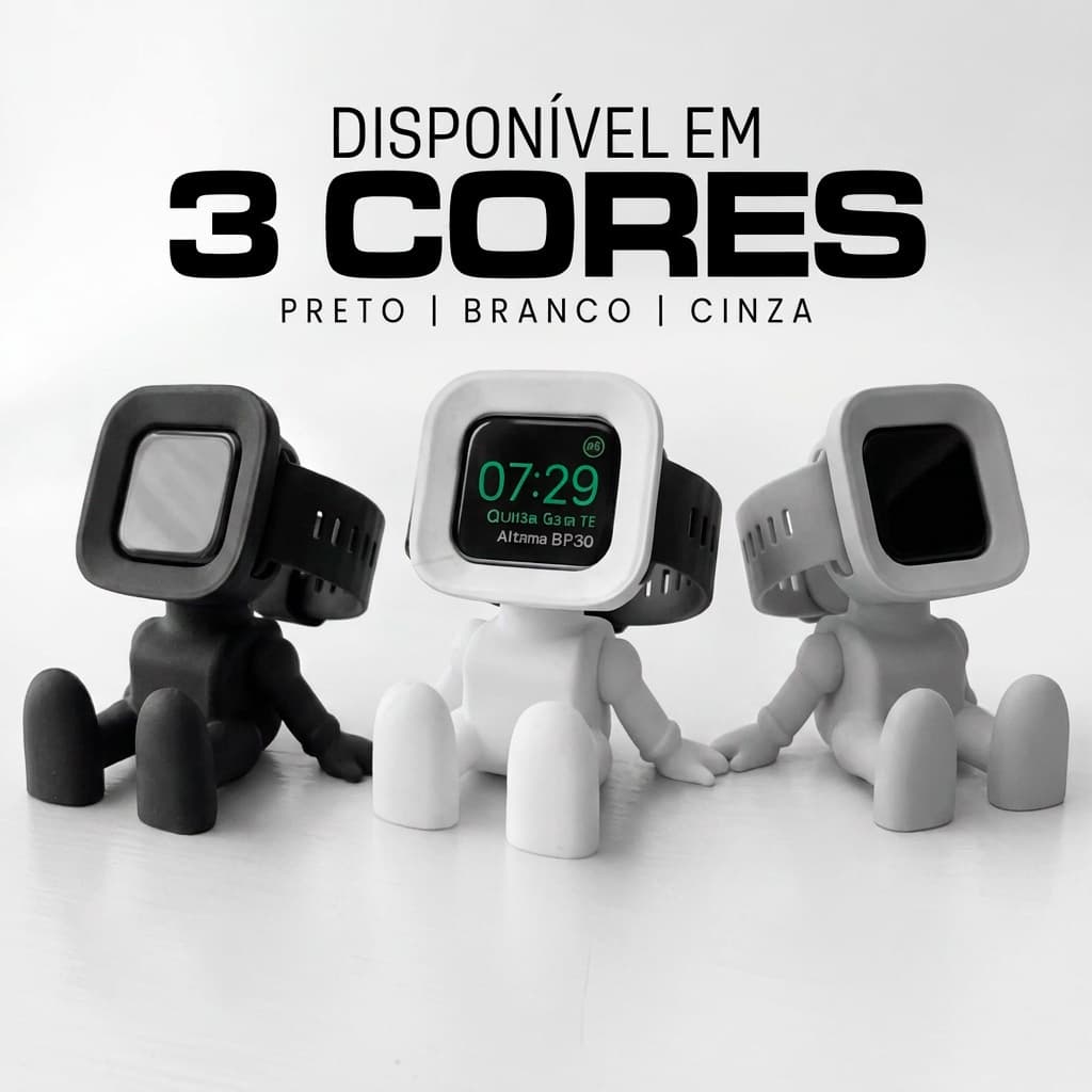 Suporte Apple Watch em Forma de Robô Decorativo Criativo Moderno - DG SHOP