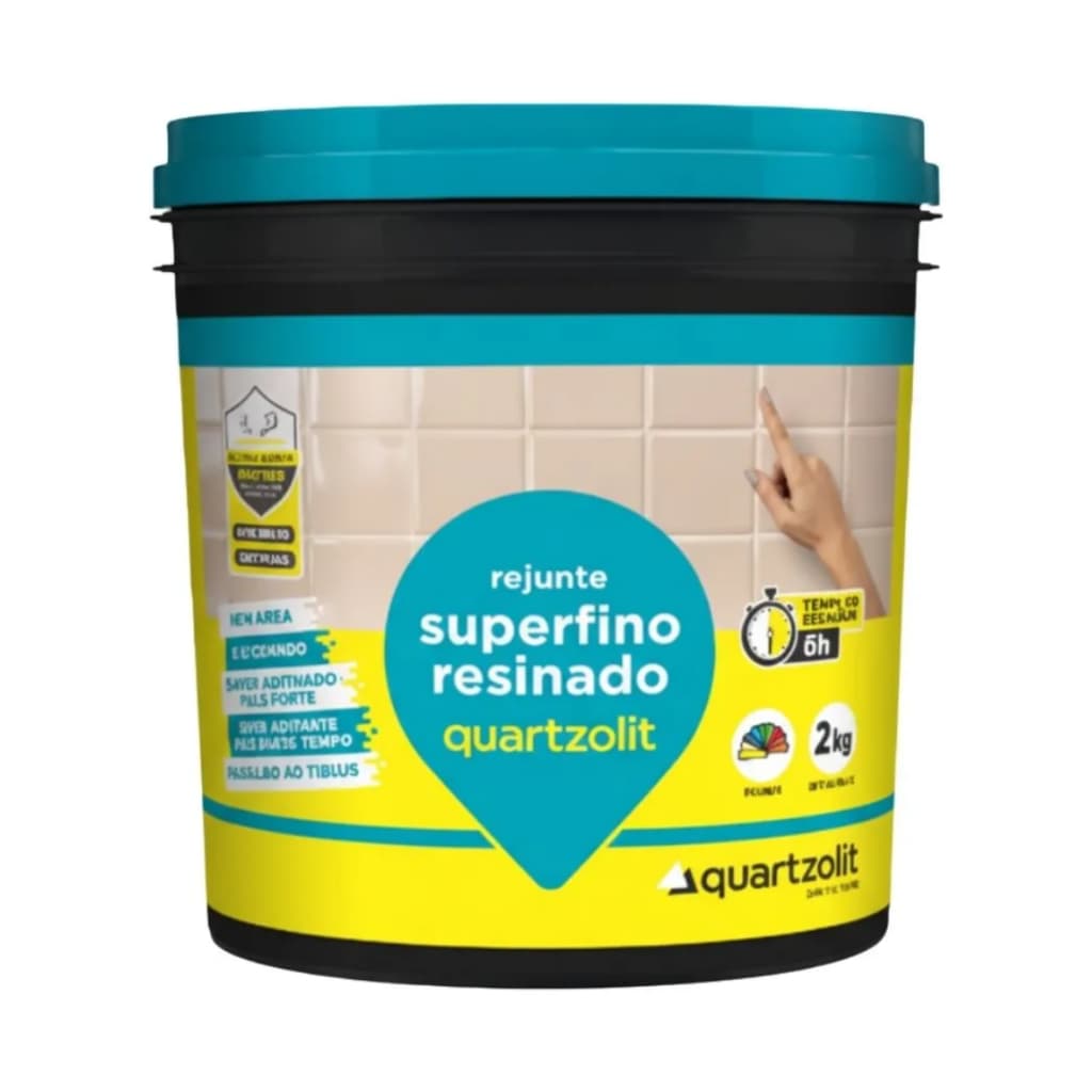 Rejunte Superfino Resinado 2kg Quartzolit - Cores
