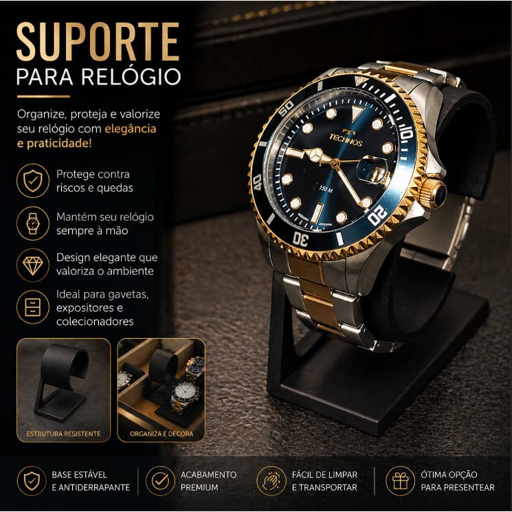 Suporte para Relógio Organizador Porta Relógios Expositor Moderno