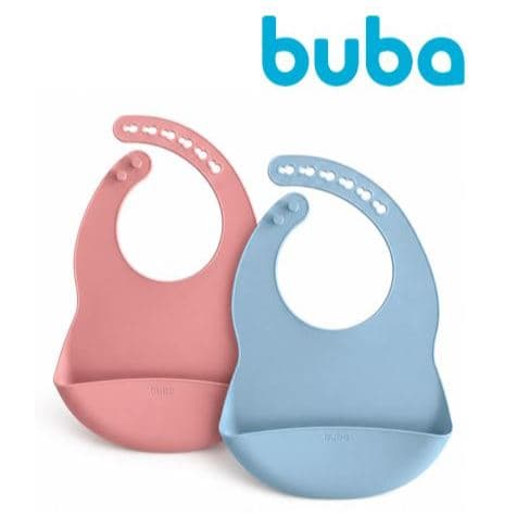 Babador de Silicone com Pega Migalhas, Liso sem estampa/desenho| Flexível | Alimentação Bebê | Buba