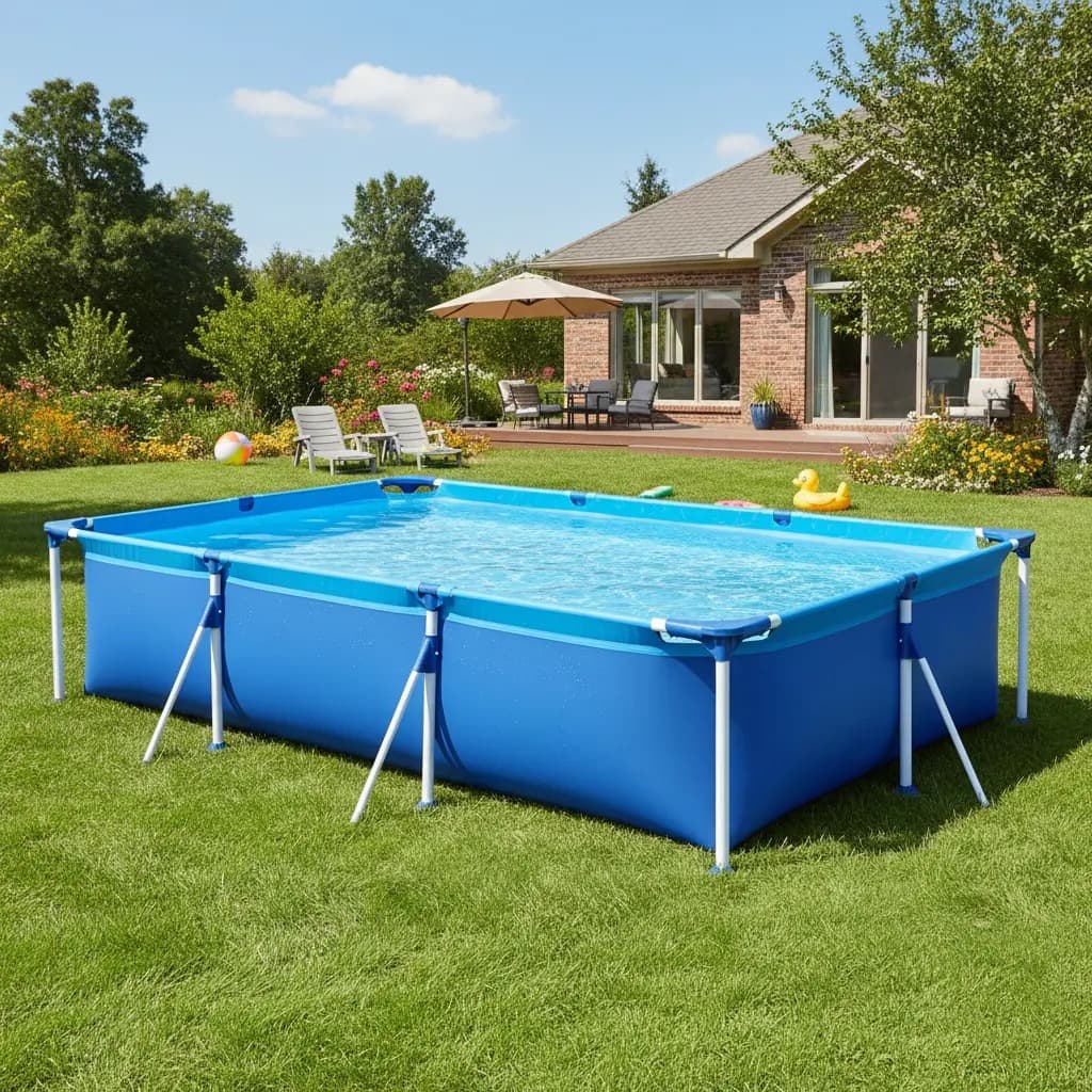 Piscina Estrutural 3700 Litros Mor Criança Infantil Verão Calor Praia Diversão Azul
