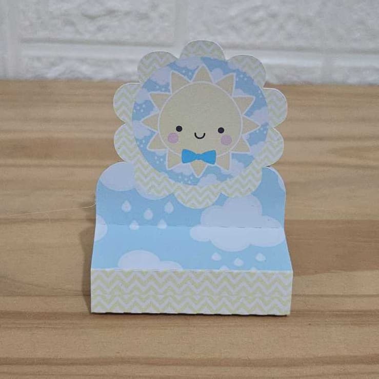 Porta Bis Duplo Raio de sol Menino / PEGUE E MONTE / PRONTA ENTREGA / Lembrancinha de festa Raio de Sol