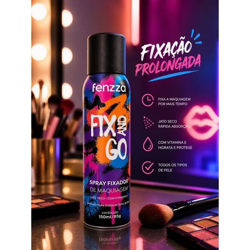 SPRAY FIXADOR FIX AND GO - FENZZA