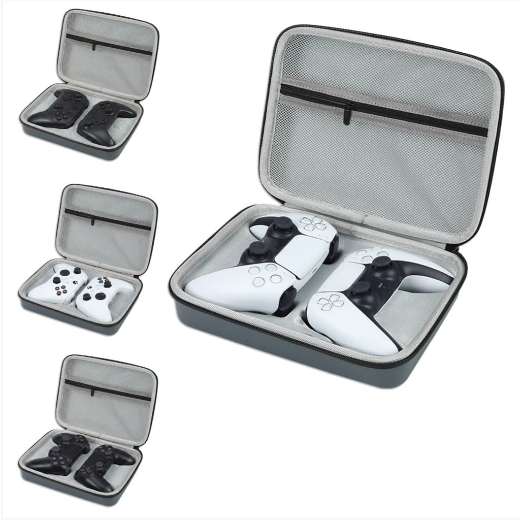 Maleta Case Bolsa Estojo Rígido Cinza Protetor Anti Poeira Para Controle Playstation Ps5 Dualsense