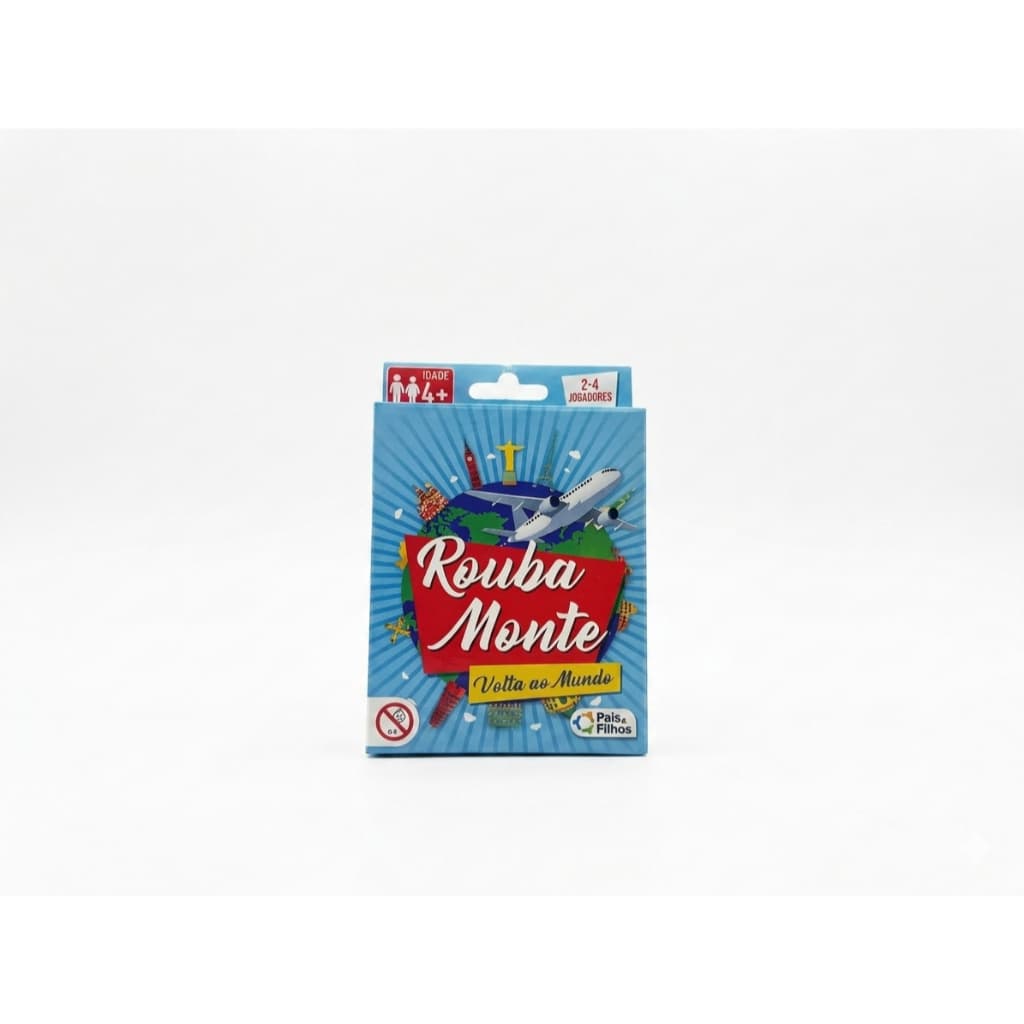 Jogo Rouba Monte Volta ao Mundo Infantil Cartas Pais e Filhos Educativo +4 Anos