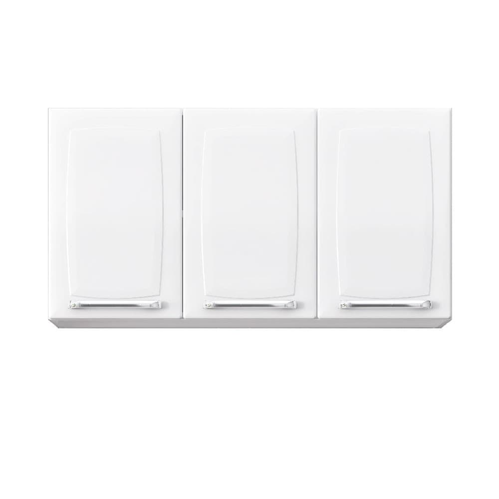Armário Aéreo De Aço Luce 3 Portas Branco Itatiaia Planejado Para Sua Casa Com Divisória Resistente